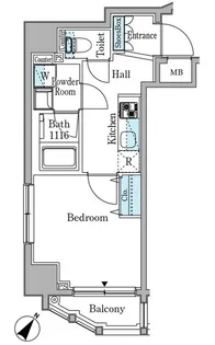 RIOPRADO赤坂【3階】の間取り