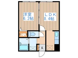 日の出ビルNo.3【2階】の間取り