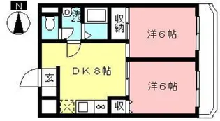 サンプラザ樋山【1階】の間取り