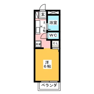 グリーンヒル【1階】の間取り