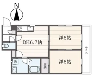 カーサヴェルデ【1階】の間取り