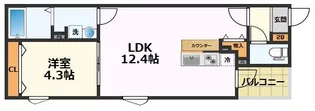 BC生駒C【1階】の間取り