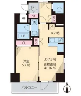 グリーンリーフ西早稲田【3階】の間取り