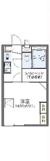 レオパレスイルマーレ【1階】の間取り