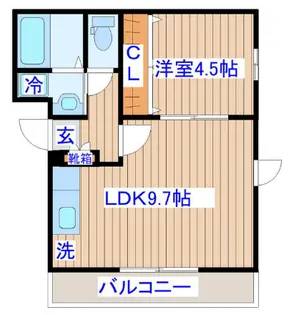 CASA OLIVE【2階】の間取り