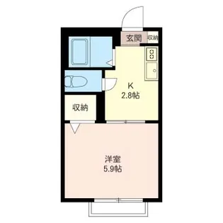 ヴィラ調布【1階】の間取り