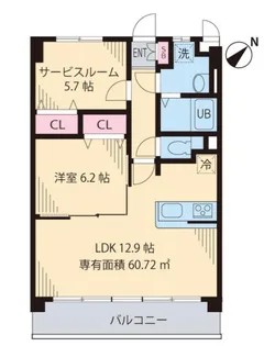 Ever Green【2階】の間取り