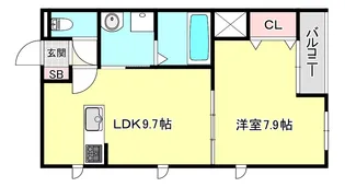 エバーライフ加古川【3階】の間取り
