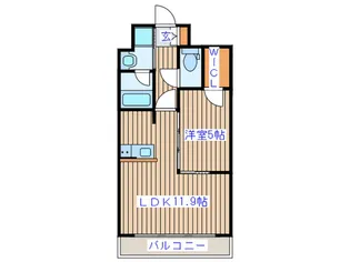 パークヒルズ榴岡【1階】の間取り