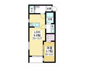 K’s Garden A棟【1階】の間取り