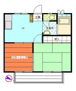 グリーンハイツ神大寺II【3階】の間取り
