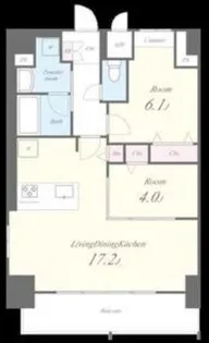 ウィステリアフロリバンダ【12階】の間取り