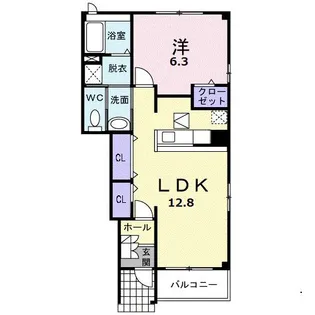 アリストクラット A【1階】の間取り