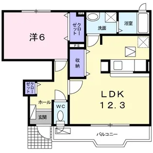 サンリットF【1階】の間取り