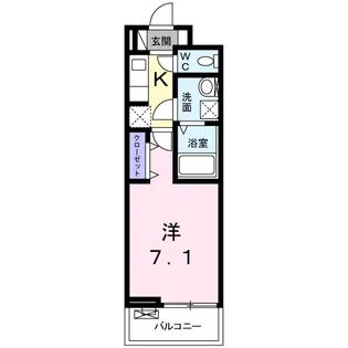ポタミオン【3階】の間取り