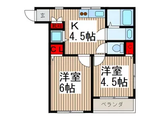 山本ハイツ【2階】の間取り