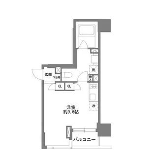 コスモグラシア清澄白河【2階】の間取り