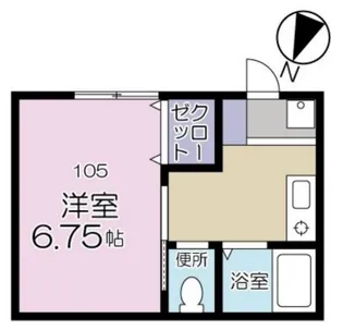 ビーノビーノユー【1階】の間取り