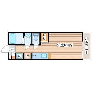 G-CREST土樋【3階】の間取り