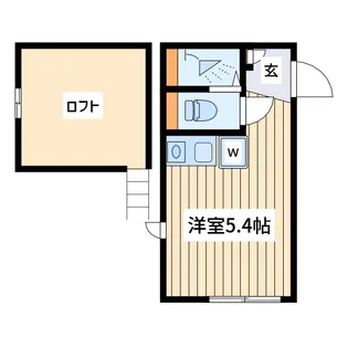アンブランシュ大口A【2階】の間取り