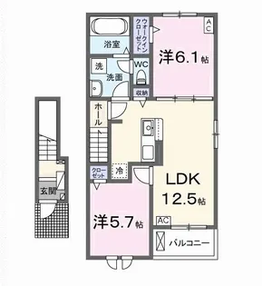エス ウィステリア I【2階】の間取り