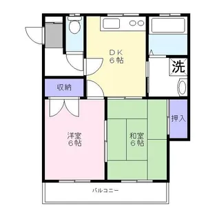 ハイツ清水【2階】の間取り