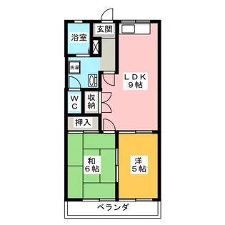 二の丸ハイム【2階】の間取り