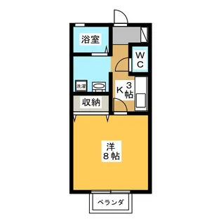 メゾンドRII【1階】の間取り