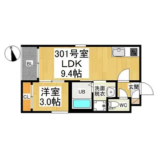 REGALEST granNorth【3階】の間取り