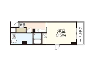 La Shanti 本川【6階】の間取り