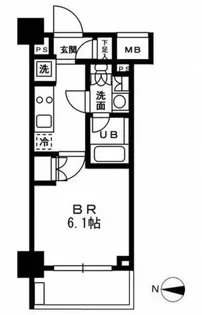 レジディア新宿イーストIII【8階】の間取り