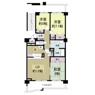 KDXレジデンス夙川ヒルズ 5番館(旧オクトス夙川)【3階】の間取り