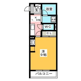 リオリエントアリスティオ【1階】の間取り