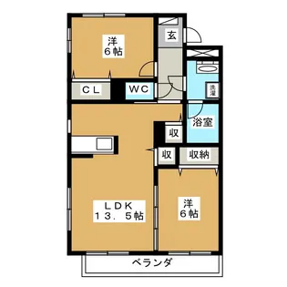 ブレインエテルナーレ【1階】の間取り