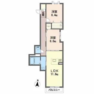 リラフォート国領【2階】の間取り