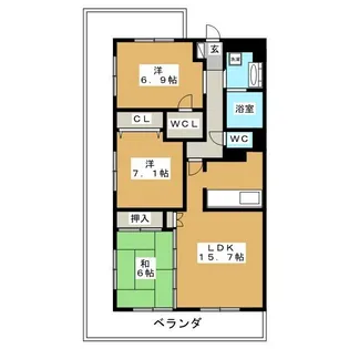 INSURANCE BLDG.XI【3階】の間取り