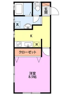 夢ハイツ【1階】の間取り