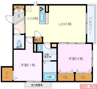 シャーメゾンコスモス【3階】の間取り