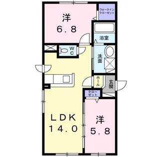 LUCIE美園【3階】の間取り