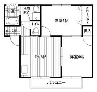 グランドールちほ【1階】の間取り