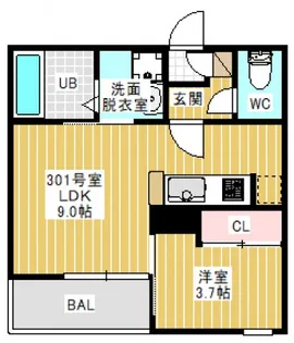 REGALEST PACE【2階】の間取り