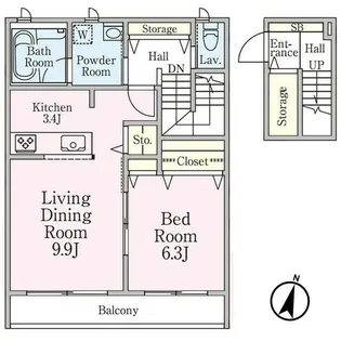サントル上北沢の間取り