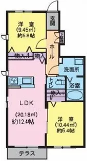プロヌーブ南小泉【1階】の間取り