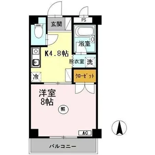 大安寺マンション【3階】の間取り