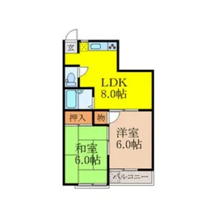 リバーライフ三島【3階】の間取り