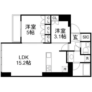 ローレルタワールネ浜松町【8階】の間取り