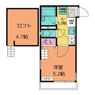 ISLAND COLONY【2階】の間取り