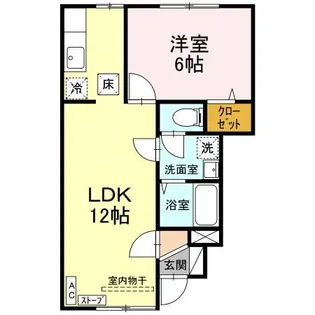 グランモア朋 A【1階】の間取り