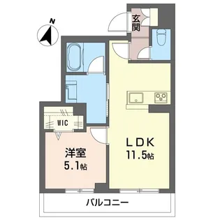 KSII【1階】の間取り