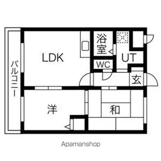 オーシャンビレッジ宮の沢【3階】の間取り
